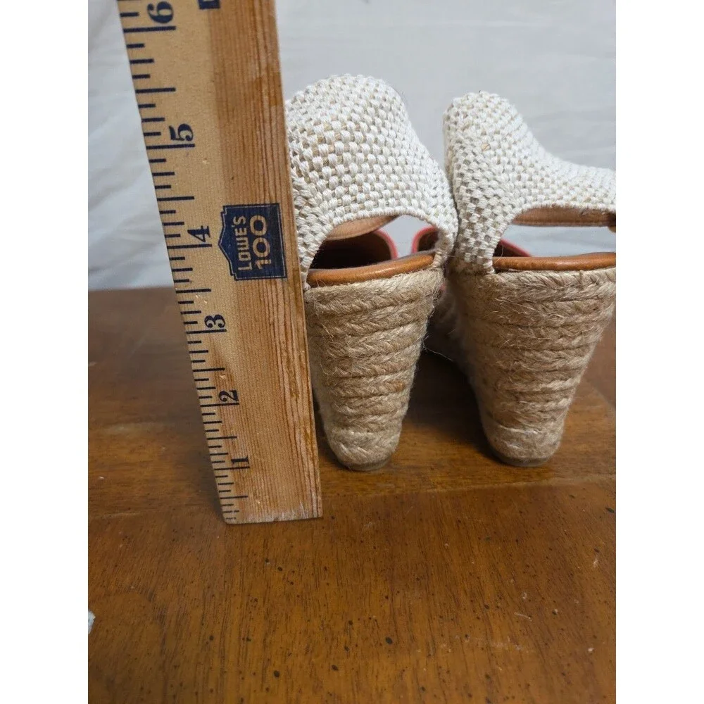 Steven Steve Madden Camilaa Red Patent Leather Espadrilles Sandals Sz 7.5/ 38 F
